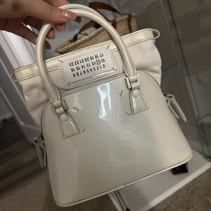 Maison Margiela 5ac mini bag - patent white